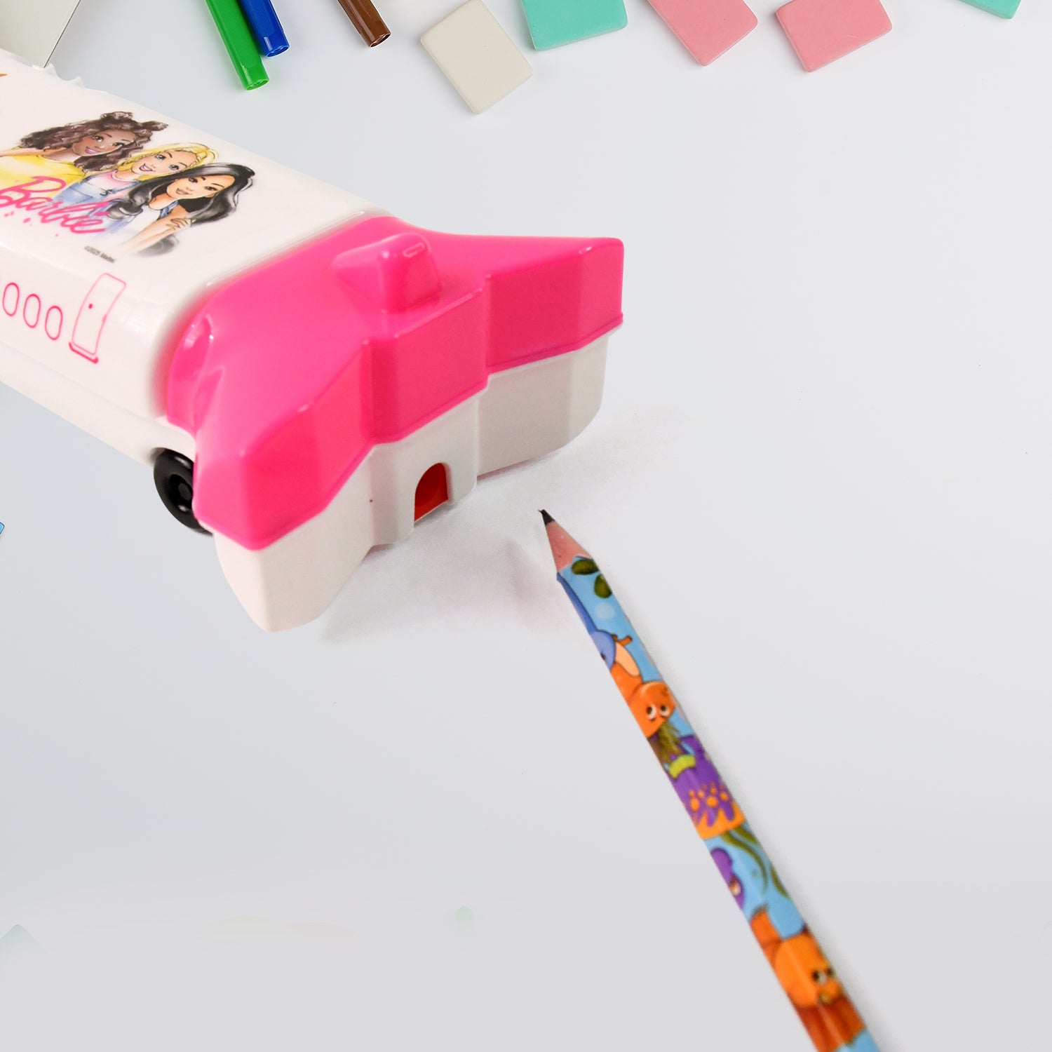 Multi-functional Airplane-shaped Compass Box With Led Light And Built-in Sharpener Multi-functional Airplane-shaped Compass Box With Led Light And Built-in Sharpener